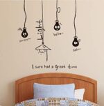 Wall Stickers For Living Room Hanging Light Bulbs Wall Sticker For Home Decor Abc1013 - Image 3