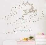 CRYSTAL KIDS  Christmas New Year Wall Decoration Reindeer Snowflake Christmas Wall Sticker Decal size 50x70 xls7166 - Image 4
