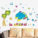 Ocean Park Children's Room Background Wall Cartoon Sticker Decoration Wall Stickers LD2032 - Image 2