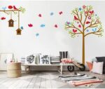 Kid's Tree with Birdcage Paper DIY Decals size 60x90 ay9097 - Image 2