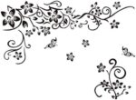 Dm577004 Black Butterflies and Tree Vine creative fashionable combination wall sticker - Image 2