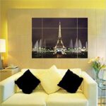 l Huaduo Modern Removable Wall Stickers 3D Window View Large Eiffel Tower Sydney Greek Night City For Living Room Bedroom Home Decoration size 50x70 ay8014axl - Image 4