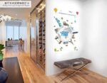 SAMHEZ AY9187 Arround The World Wall Sticker [60 x 90 cm] - Image 4
