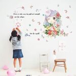 Playful girl cartoon wall stickers children room bedroom living room background decoration can remove the stickers size 50x70 xls7200 - Image 2