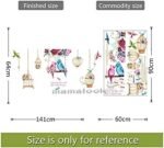 Colorful Birds Wall Stickers Birdcage Home decor for Living Room Bedroom Children Room Creative Wall Decals size 60x90  hm92018 - Image 4