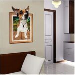 Plus Nao Wall Sticker Dog Photo Frame Picture Frame Trick Art 3D 3D 3D Flying, - Image 3
