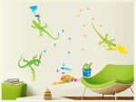 Gecko Painting Drawing Peel and Stick Removable Vinyl Wall Stickers Ay7031 - Image 4
