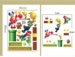 New Super Mario Bros PVC Removable Wall Sticker Home Decor  size 50x70 dm570068 - Image 4