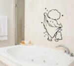 MXIAOXIA Shower Glass Door Stickers Bathing Wall Removable For Bathroom Decor Art Decals - Image 5