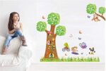 DIY Removable Wall Stickers For Children room Home Decor -Big tree grass - Image 4