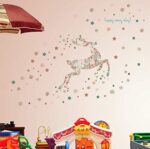 CRYSTAL KIDS  Christmas New Year Wall Decoration Reindeer Snowflake Christmas Wall Sticker Decal size 50x70 xls7166 - Image 3