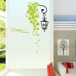 ay7183 street leaves wall decal wallsticker decoration 50x70cm - Image 2
