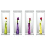 '3D Flower Vase' Wall Sticker - Image 2