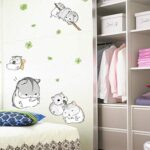 MJ7014【 German】 PVC wall decal wall decal nice little hamster wall sticker wall decal sticker children's day gift good gift for friends - Image 7