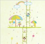 Creative cartoon character aerial staircase child height wall Sticker - Image 2