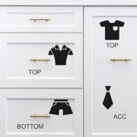 Srkin Clothing Label Sticker | Removable Wardrobe Wall Clothing Classification Decor, Creative Life Label Vinyl Sticker for Adults, Female, Male, Children, Bedroom Ay1101 Size 50x35cm - Image 3