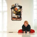 Decals Design '3D Kung Fu Panda' Wall Sticker (Polyvinyl Chloride, 60 cm x 90 cm) - Image 2