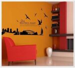 DIY Removable City Silhouette Wall Stickers For Living Room Bedroom Study Room Home Decor - Beautiful Flight Of Sydney - Image 3