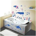 Kids nursery baby room decor DIY Whale Fish Underwater Wall Sticker Removable Decals size 50x70 dm4560009 - Image 3