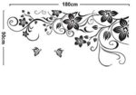 Dm577004 Black Butterflies and Tree Vine creative fashionable combination wall sticker - Image 6