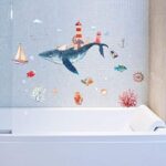 Wall stickers underwater world whale bedroom living room wall stickers HM92020 - Image 2