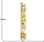 Cartoon Cute Cat Lion Panda Height Chart Decals Children's Room Nursery Removable Wall Stickers Murals size 60x90 xl8003 - Image 3