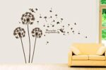 DIY Dandelion Flower Vinyl Wall Sticker For Living Room size 60x90 am9001 - Image 5