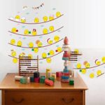Ay6060 3D wallpaper cartoon cute eggs expression chick girl room decoration wall sticker - Image 2