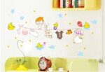 Ay7115 Clothes Hanger Birds Sticker DIY Removable Cartoon Art Vinyl Home Wall Stickers - Image 5