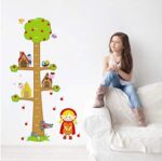 Abc 1038 Kid's Little Red Riding Hood and Tree Height Chart Wall Stickers - Image 5