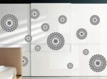 Circle Combination Wall Sticker Sofa Background Abstract Circle Window Glass Decor stickers Ay9038 - Image 3