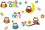 WALL STICKER -JM8366-NIGHT OWL HOOT - Image 2