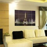 l Huaduo Modern Removable Wall Stickers 3D Window View Large Eiffel Tower Sydney Greek Night City For Living Room Bedroom Home Decoration size 50x70 ay8014axl - Image 2