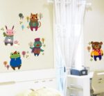 JAAMSO ROYALS DIY Carton Animal Friends Peel and Stick Self Adhesive Wall Sticker for Kids Room Bed Room Wall Decor  size 50x70 ay6043 - Image 3