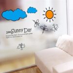 Removable Cartoon I Like Sunny Day Butterflies Bees Wall Stickers Living Kids Room Wall Sticker Decal Home Decor ee size 45x60 ay609 - Image 3