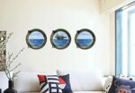 Aircraft Carrier Window View Murals Wall Decals Removable Wall Stickers Arts Wallpaper - Image 4