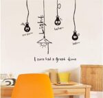 Wall Stickers For Living Room Hanging Light Bulbs Wall Sticker For Home Decor Abc1013 - Image 2
