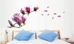 Chaste Magnolia Purple Mural Wall Sticker Model AY7105 - Image 5