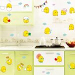 Ay6060 3D wallpaper cartoon cute eggs expression chick girl room decoration wall sticker - Image 4