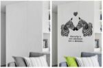 Home creative wall decoration stickers, warm lovers zebra wallpaper SK9040 - Image 4