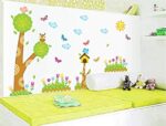 Asmi Collections Wall Stickers Kids Tree Birds Butterfly AY9183 - Image 3