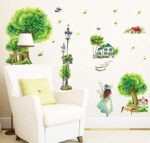 Lampadaire Chat Rural Sticker Mural Beau Sticker Mural Papier Peint Mural pour Toute Chambre ou Salon size 50x70 xls7082