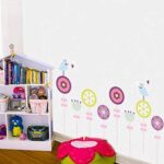 Flower Wall Stickers for Kids - Floral Garden Wall Decals for Girls Room size 60x90 jm8177 - Image 4