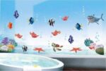 Finding Nemo Shark Fish Bathroom Mural Wall Decals Decor Kids Fun Popular Fashion for Boys Girls Living Room size 45x60 ay617 - Image 3