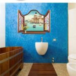 Wall stickers, decorative windows, Venice scenery, wall stickers, European style, water city, Venice, European style, peelable, scenery - Image 2