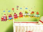 Ice Cream Train Cartoon Wall Sticker Home Decal Home Decoration Wallpaper Kids Rooms Wall - Image 6