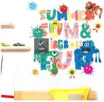 Cartoon Anime Monster Wall Stickers Study Bedroom Decoration Painting Environment Protection PVC Material Self-Adhesive Home Decor Wallpaper size 50x70 xls7170 - Image 4