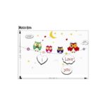 Ay641 DesignCreations PVC Vinyl 'Colorful Owls Wall Sticker - Image 7