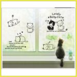 WALL STICKER LOVELY BABY CAT KUCING LOVE BLACK AY9048 WALL STICKER - Image 3