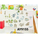 Wall Sticker / Wall Stiker / Stiker Dinding Binatang / Animal AY9155 - Image 3